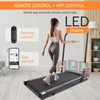 Walking Pad with 7% Incline, with Handle and APP&Remote Control,300+lb