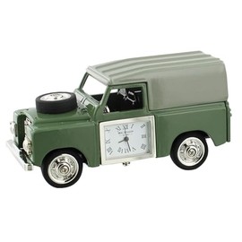 Wm Widdop Miniature Clock 4 Wheel Drive Vintage Look Green Land Rover