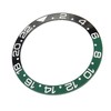 38mm Diameter GMT Watch Bezel Insert Ring Black Green Base