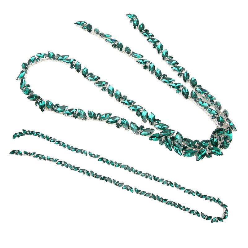 Glass Claw Chain High Hardness Color Single Row Rhinestone Strips