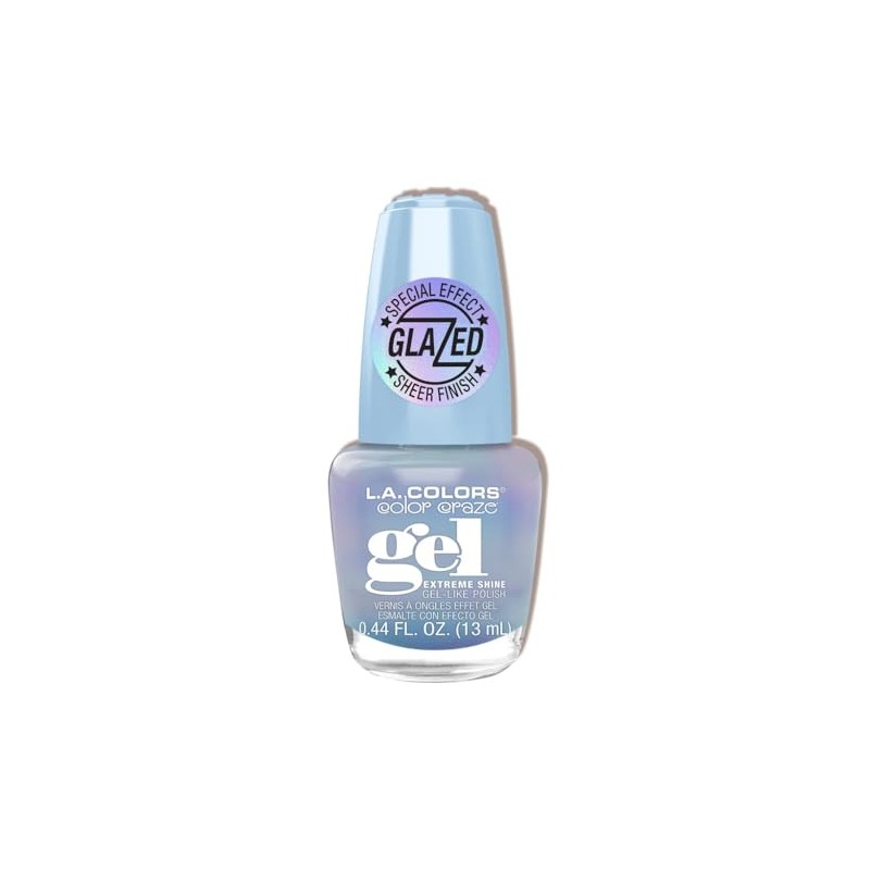 L.A. COLORS Glazed Gel Polish, Glass Slippers CNL691W