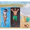2 Pack Lightweight Thin Beach Towel Oversized 71"x32" Big Extra