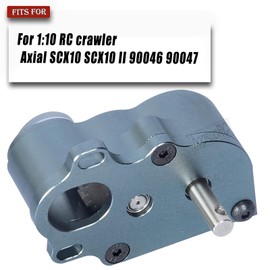 hopsupRC LCG Middle Transmission Gearbox Upgrades Part for 1/10 RC Crawler car Axia1 SCX10 SCX10 ii 90047 Wraith,Aluminum Center Transmission Gearbox Hops up,Titanium