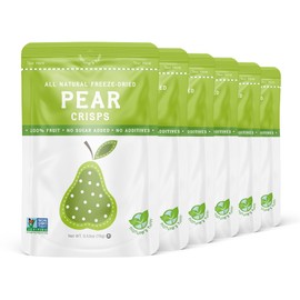 Nature’s Turn Freeze-Dried Fruit Snacks, Pear Crisps, Pack of 6 (0.53 oz Each)