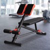 Soozier Upgraded Multi-Functional Hyper Extension Bench Dumbbell Bench Adjustable Roman