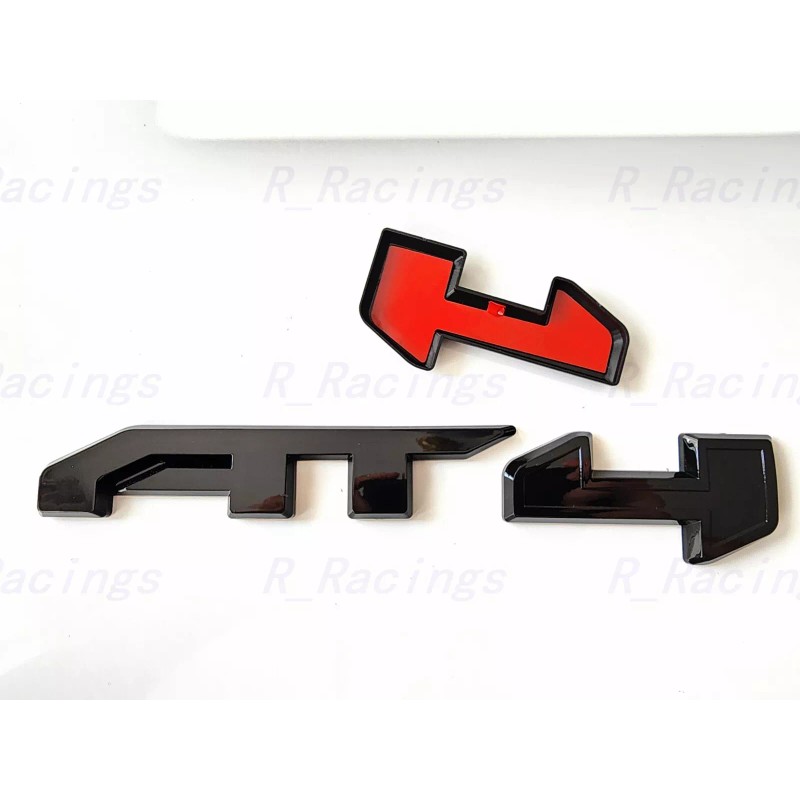 Auto Front Grill Gloss Black AT4 OVERLAY Emblem 2023+ Sierra