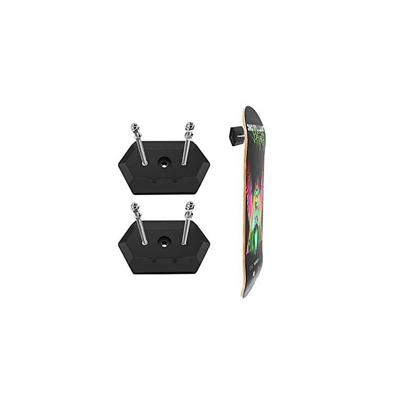 Hikeen Skateboard Wall Mount - Floating Display Hanger for Decks