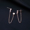 Reffeer 925 Sterling Silver Chain Dangle Earrings for Women Girls