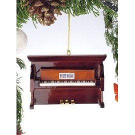 Broadway Gifts Brown Upright Piano Tree Ornament (1)