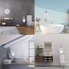 Amerla 2 Pcs White Nautical Rope Toilet Paper Holder Wall-Mounted