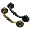 2 Pack Brass Vintage Cabinet Handle, 125mm Drawer Pull Handle