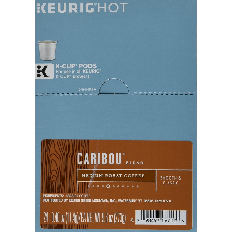 Caribou Coffee K-Cups for Keurig Brewers, 24 Count