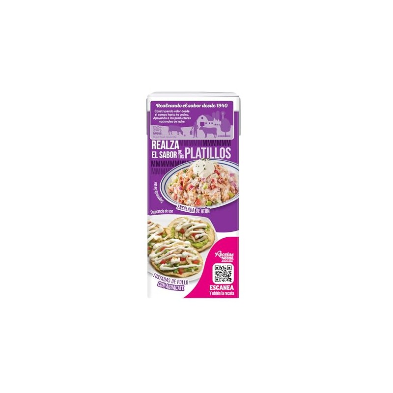 Nestle Media Crema Deslactosada 190