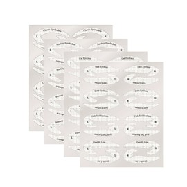 64PCS Eyebrow Stencil Stickers - Cat Eyeliner Stencils, Eye Makeup Tool Kit, Eyeliner Template Tape, Smokey Eyeshadow Stickers for Beginner Artist Supplies