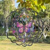 Butterfly Wind Spinners Metal Hanging Wind Spinner for Outdoor &
