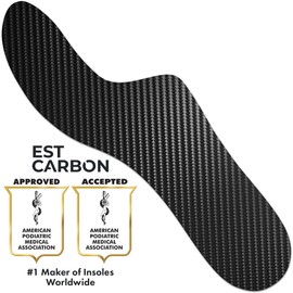 EstCarbon - Carbon Fiber Insole - 1 pc, Men 13 - Mortons Extension - Orthotic Insole - Rigid Shoe Insert - Foot Arch Support - Turf Toe Stiff Plate - FSA Eligible - Thin Sport Sole
