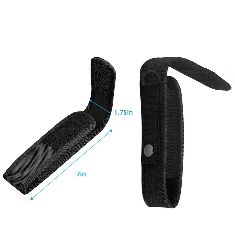 4-Pack Flashlight Holster Carry Case Holder for 5"-7" Flash Light