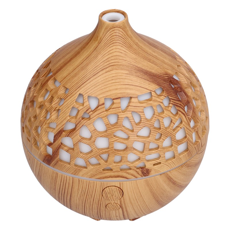 180ml Wood Grain Air Humidifier USB Charging Colorful Lights Air