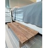 Classic Amish Reclaimed Wood Deck/Spa Step, Patio Door Platform, Indoor/Outdoor