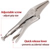 AERZETIX - C68487 - Vise Pliers with Extended Beak Serrated