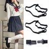 SYBL 10PCS Black Bow Tie Extender Straps Adjustable Elastic Pre-Tied