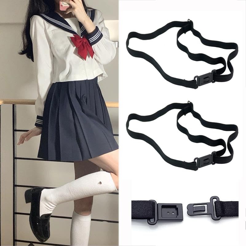 SYBL 10PCS Black Bow Tie Extender Straps Adjustable Elastic Pre-Tied