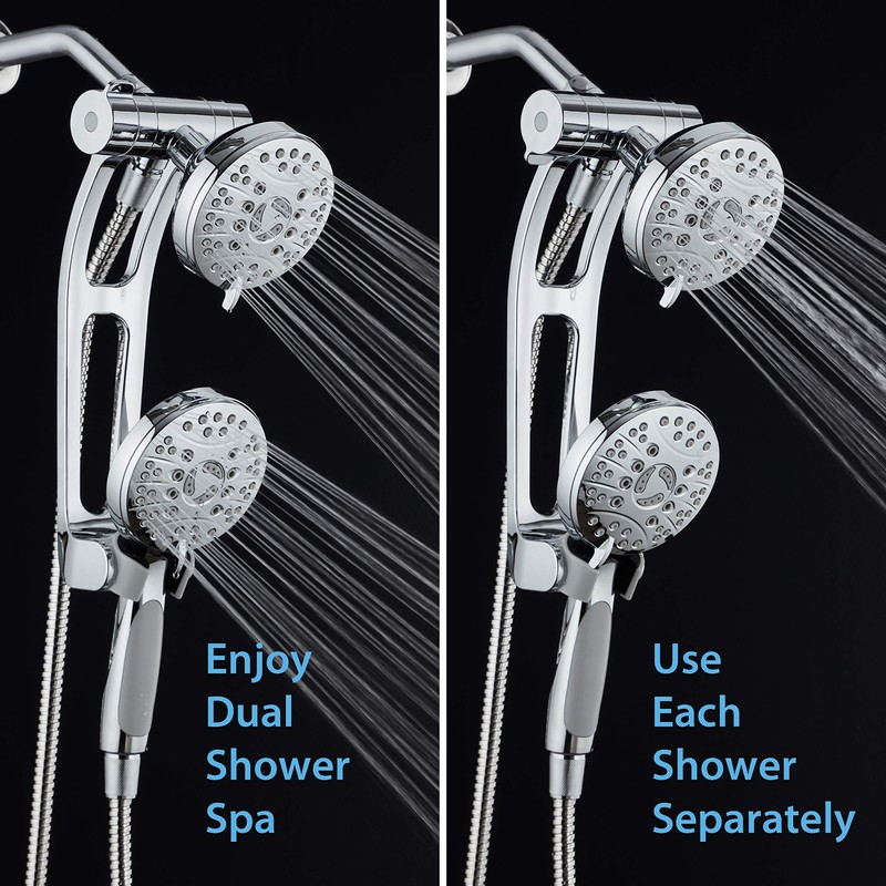 AquaSpa High Pressure 48-mode Luxury 3-way Combo with Adjustable Extension