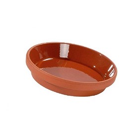 meindekoartikel Saucer made of clay - transparent glazed for clay pots (1 piece - approx. diameter 16 cm)