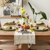 DII Heavyweight Fringed Check Tabletop Collection, Table Runner, 14x72, Natural