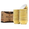 [Non-Stick]400pcs Gold Mini Cupcake Liners for Baking, Greaseproof Cupcake Liner,
