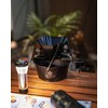 Camping Moon BKS-360-4P Camping Cup, Stainless Steel, Black Deep, Black