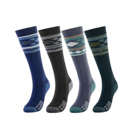 OutdoorMaster Unisex Merino Wool Ski Socks for Men/Women (OTC) Non-Slip Cuff Design,Thermal Socks for Winter, Snowboarding