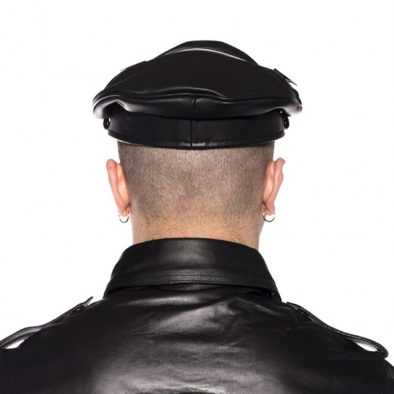 Prowler RED Military Cap Black 61cm RED Range of Leather