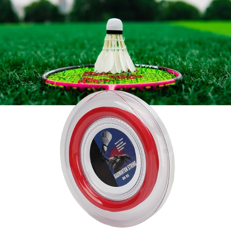 POWERTI Badminton Racquet String High Elasticity Wear Resistant Resin Fibre