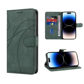 SEAHAI Leather Flip Case for HONOR X7c / HONOR 200 Smart 5G, Premium PU Wallet Book Folio Shockproof TPU Shell Cover with Kickstand/Credit Card Slots/RFID Blocking/Magnetic Close - Green