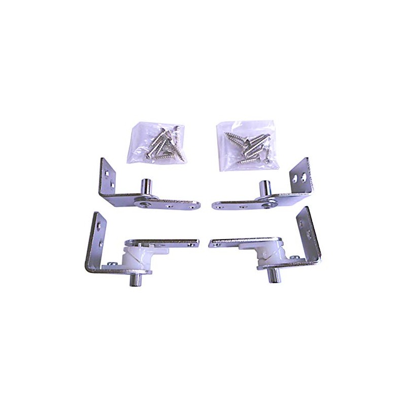 Kawaki Hardware SOWA Swing Lock Hinge, Silver 5250S, Top and