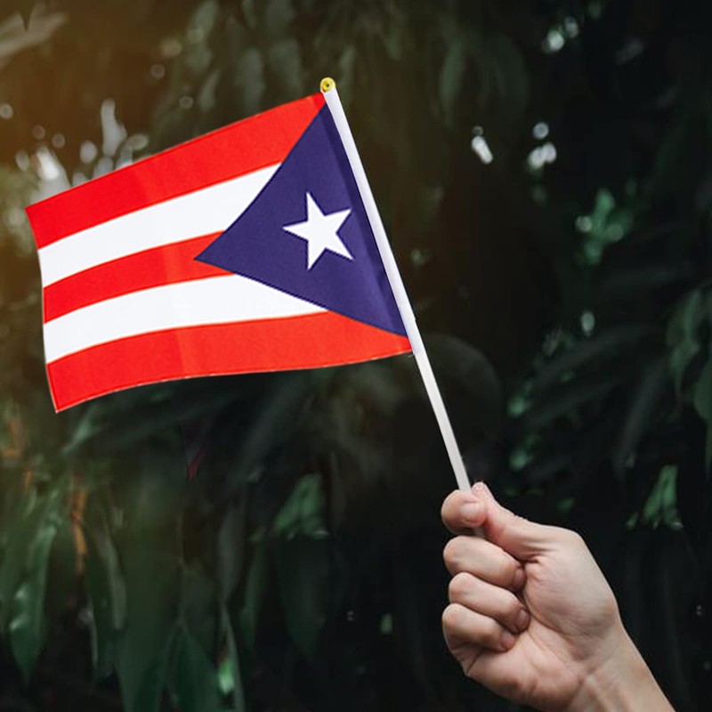 Puerto Rico Flag Puerto Rican Flag, Small Mini Handheld Puerto