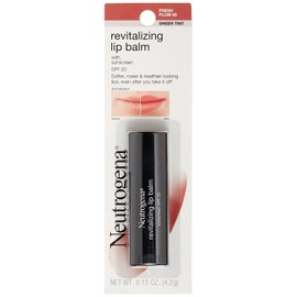 Neutrogena Revitalizing Tinted Lip Balm with SPF 20, Hydrating Tinted Lip Care with Sunscreen, Moisturizing Sheer Tint for Softer, Healthier-Looking Lips, Sheer Fresh Plum 60, 0.15 oz