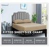 Ev Dekor Fitted Sheet Single, Beige - Deep Pocket Bedsheet