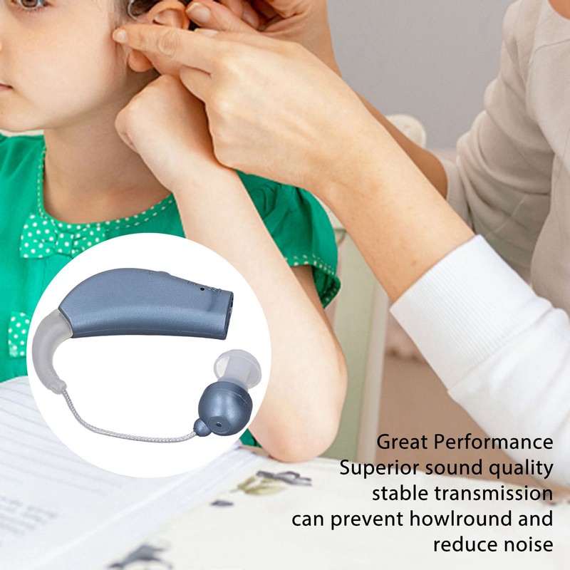 2PCS Sound Hearing Device Rechargeable Sound Enhancer Aids with Noise