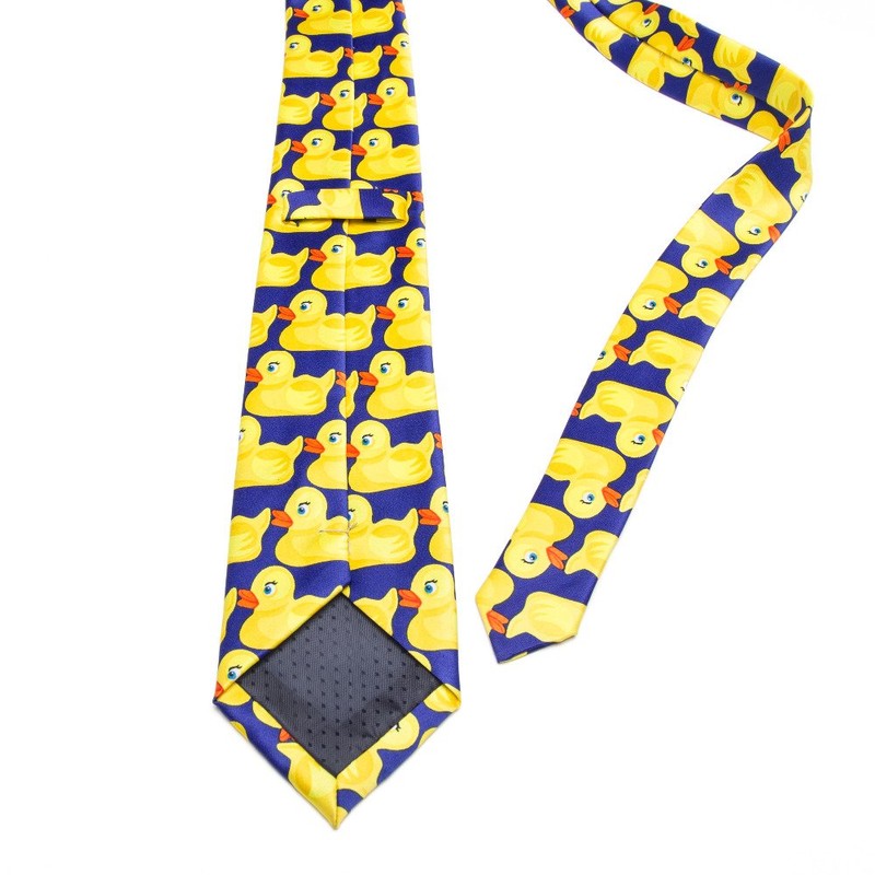 NECOTIA Men's Necktie, 3.1 inches (8 cm), Cute Yellow Duck