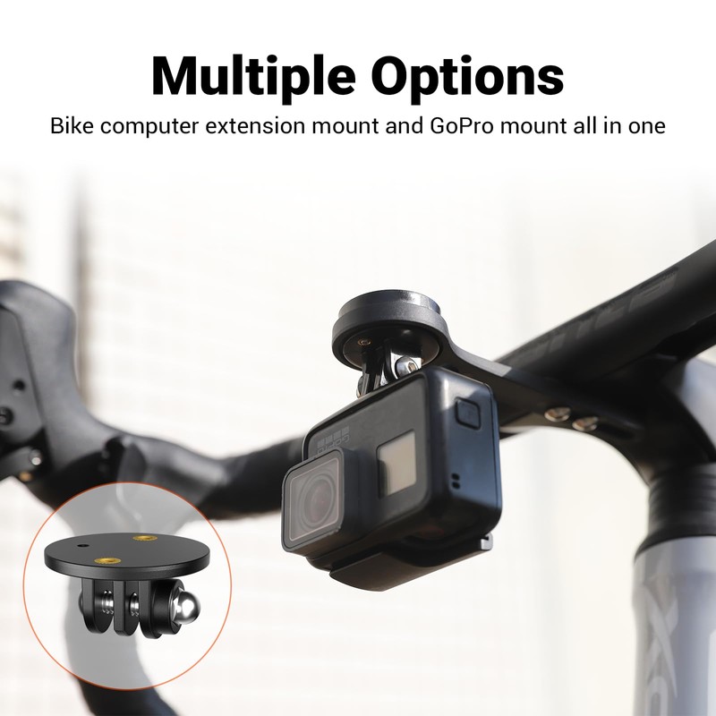 CooSpo Bike Computer Mount, Quick Release Mount for Garmin, Wahoo,