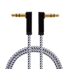 CableCreation 3.5mm Aux Cable 6FT/1.8M, 90 Degree 3.5mm Male to Male Auxiliary Audio Cable for Phones, Tablets, Headphones, MP3 Player, Car/Home Stereo, Laptops, Speaker, iPads