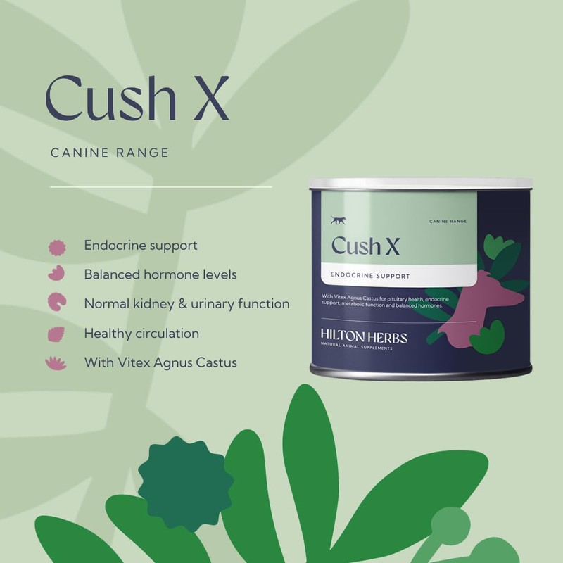 Hilton Herbs Cush X Natural Dog Supplement. 100% Natural Ingredients.