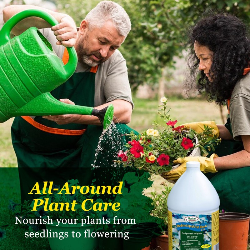 Medina Liquid Fish Blend Quart - 2-3-2 Fertilizer for GRO,