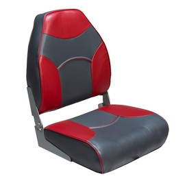 Deck Mate Economy High Back Folding Seat (Red)