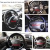 BMLEI Universal Auto Steering Wheel Cover with Top Genuine Leather