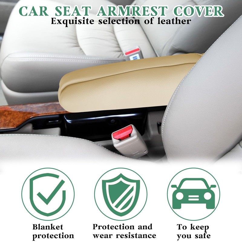 VKGUG 2PCS Car Front Seat Armrest Cover Compatible with Honda