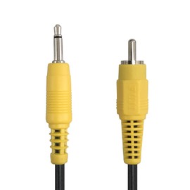 Fuji Parts 3.5mm Mini Plug RCA Converter Cable 3.5mm Mono Mini Plug Male to RCA Male Cable 1.5m High Purity 99.996% OFC Oxygen Free Copper Cable 135-1.5m