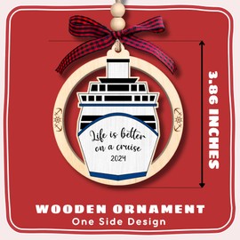 Cruise Ship Ornament - Travel Christmas Ornaments, Travel Ornaments, Cruise Ship Christmas Ornaments - Travel Cruise Ship Christmas Ornament - Cruise Ship Gifts - Wood Cruise Ship Ornament 2024